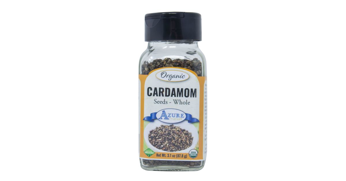 Azure Market Organics Cardamom Seeds, Whole, Organic - Azure Standard