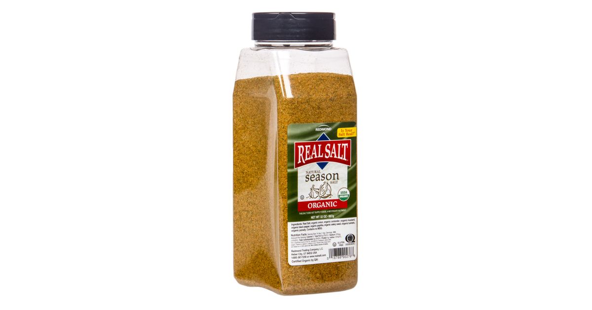 Redmond Seasoning Salt, Real Salt, Organic Azure Standard