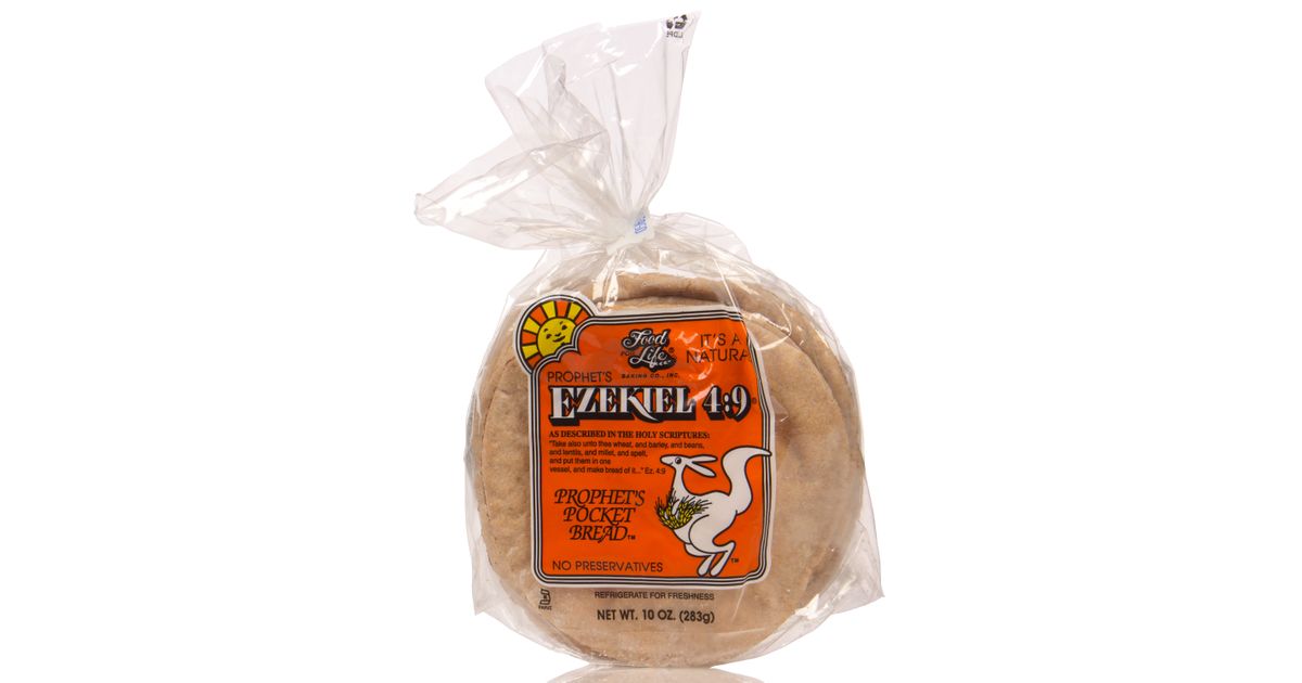 Food For Life Ezekiel 4:9 Whole Grain Pocket Bread, Frozen - Azure