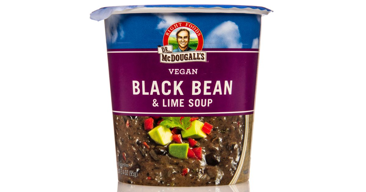 Dr. McDougall's Right Foods Big Soup Cups, Black Bean & Lime, Gluten