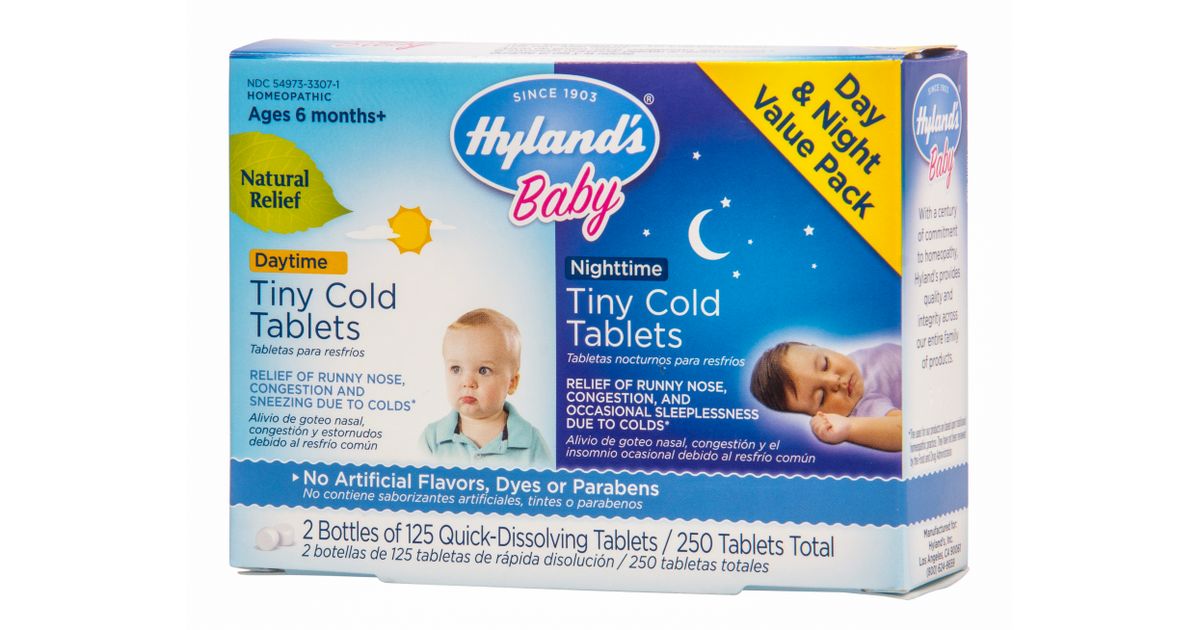 Hyland's Baby Tiny Cold Tablets, Day & Nighttime, Value Pack Azure