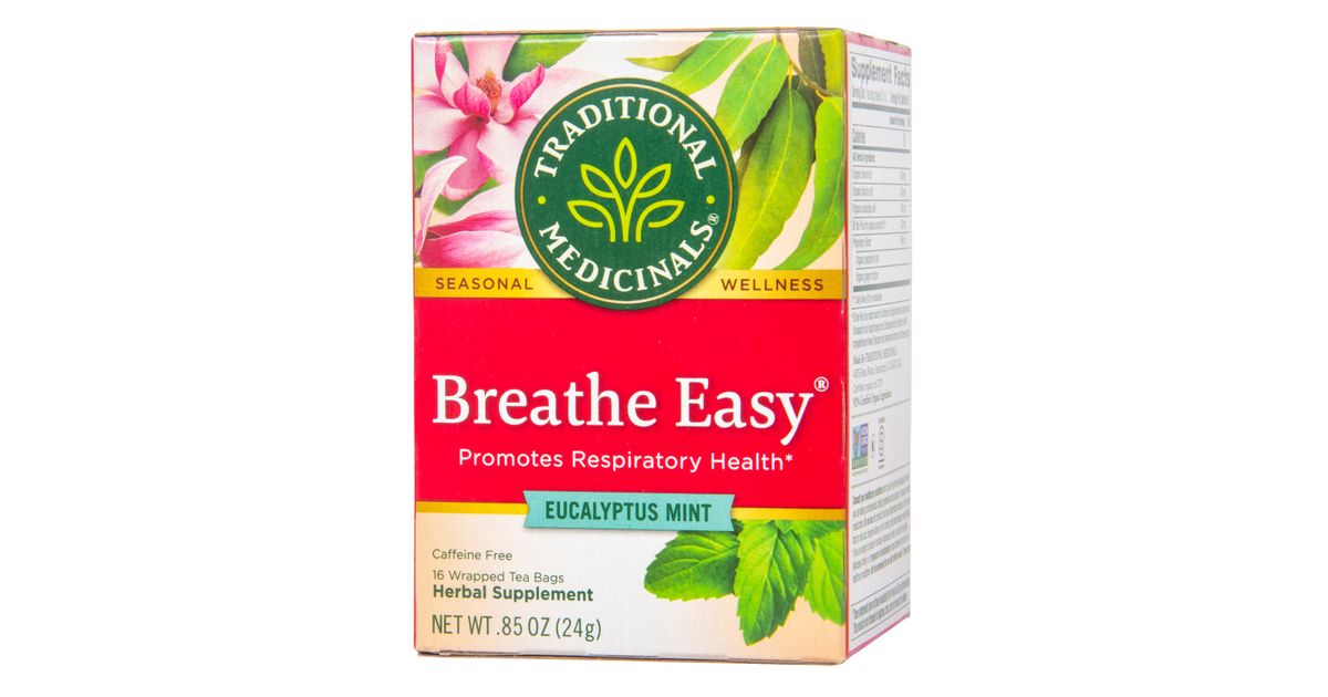 Traditional Medicinals Breathe Easy Eucalyptus Mint Tea Azure