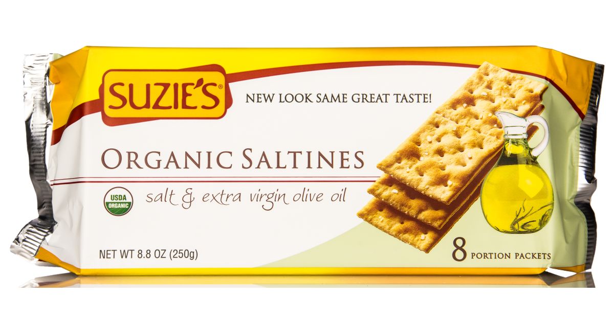 Suzie's Crackers, Salted, Organic - Azure Standard