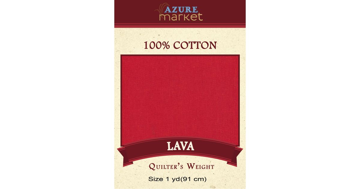 Azure Market Lava, Quilter's Weight - Azure Standard