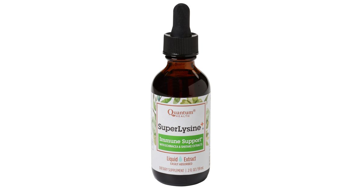 高濃度liquid 1ml Quantum Health Super Lysine+ Liquid Extract - Azure Standard