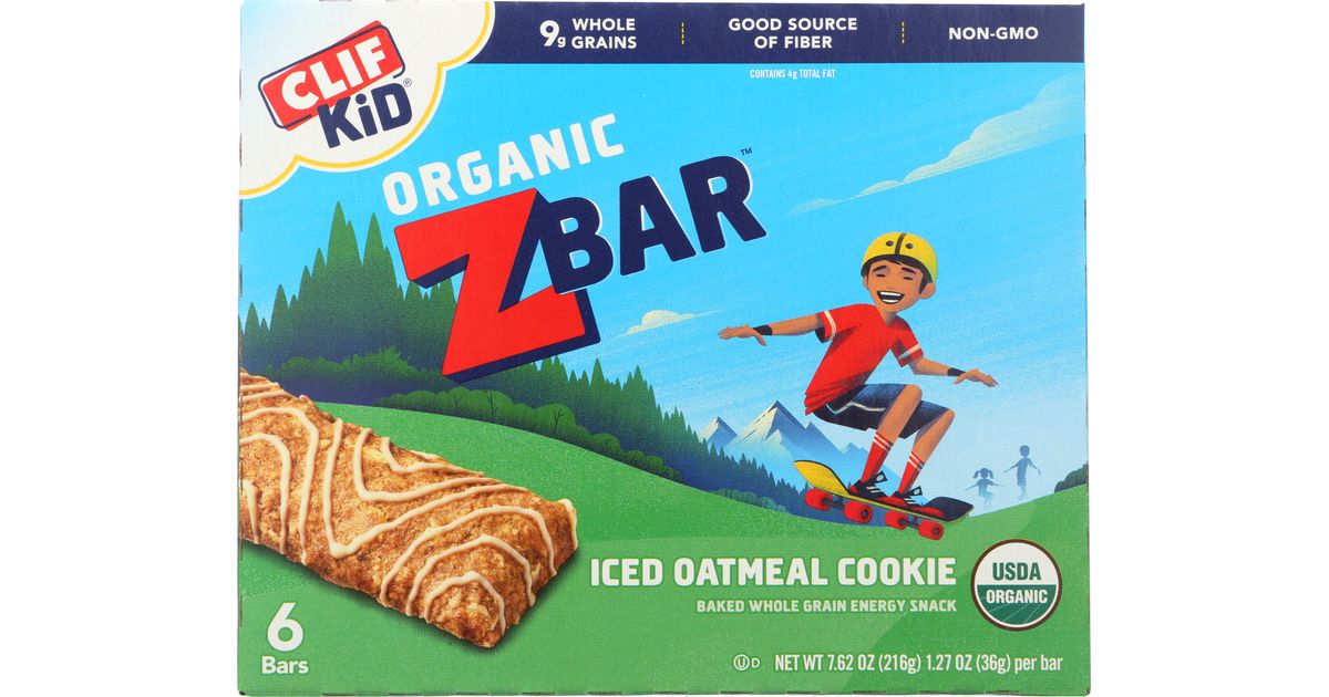 Clif Bar Clif Kid Z Bar, Iced Oatmeal Cookie, Organic Azure Standard