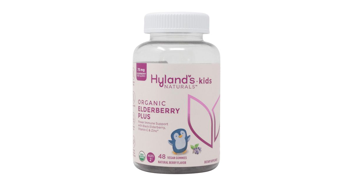Hyland's Elderberry Plus, Kids, Berry, Gummies, Organic Azure Standard