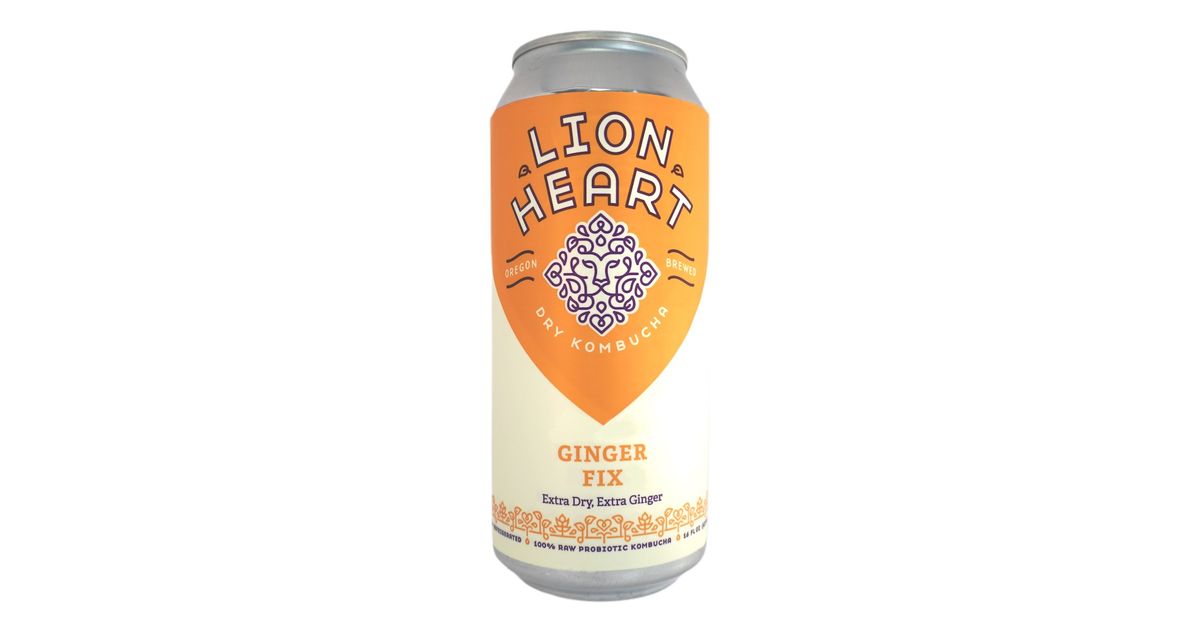 Lion Heart Kombucha, Ginger Fix, Raw - Azure Standard