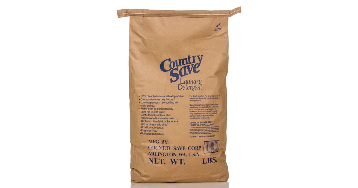 Country Save Laundry Detergent, Powder, Bag Azure Standard