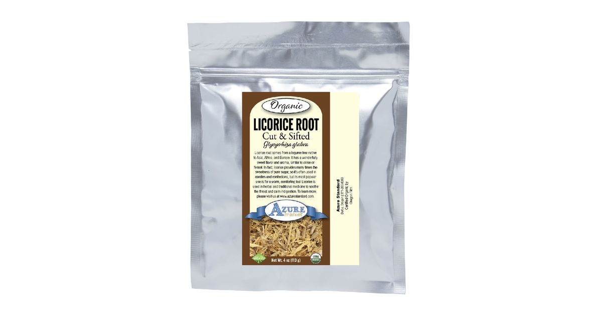 Azure Market Organics Licorice Root Cut & Sifted, Organic - Azure
