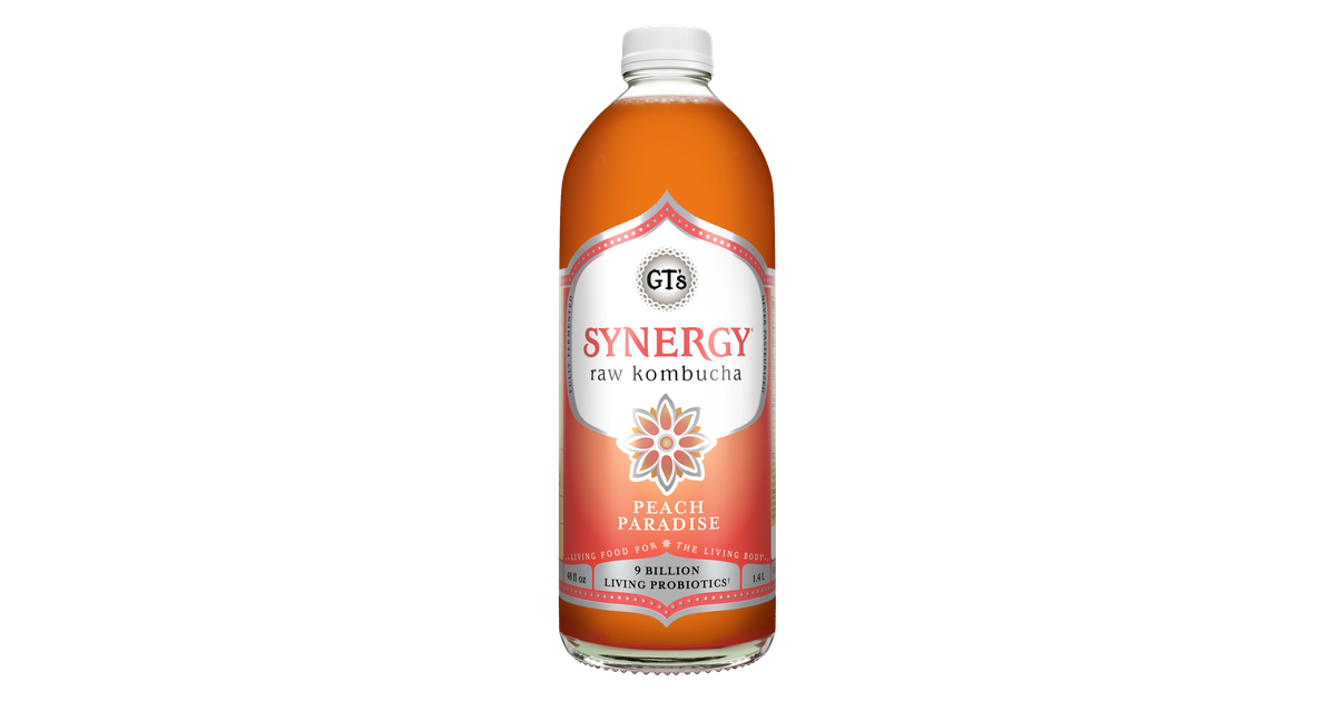 GT's SYNERGY, Kombucha Raw, Peach Paradise - Azure Standard