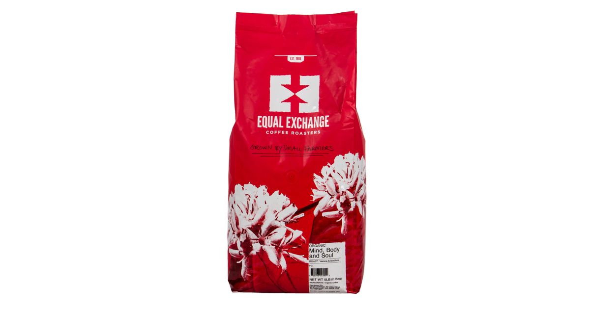 Equal Exchange Coffee, Whole Bean, Mind, Body & Soul Blend, Organic