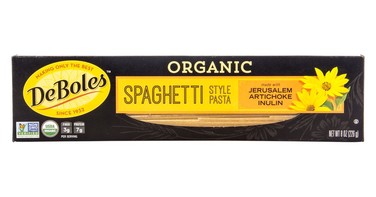 DeBoles Thin Spaghetti, Organic Azure Standard
