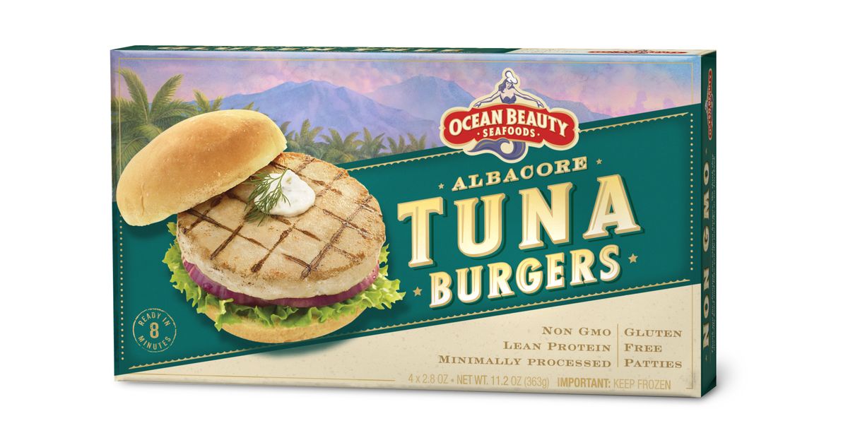 Ocean Beauty Albacore Tuna Burger, Frozen Azure Standard