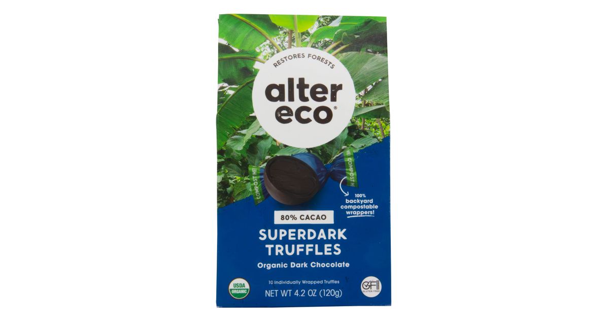 Alter Eco Dark Chocolate Truffles, SuperDark, Organic Azure Standard