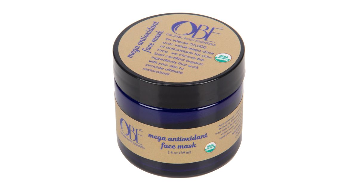 OBE Organic Body Essentials Face Mask, Mega Antioxidant, Organic
