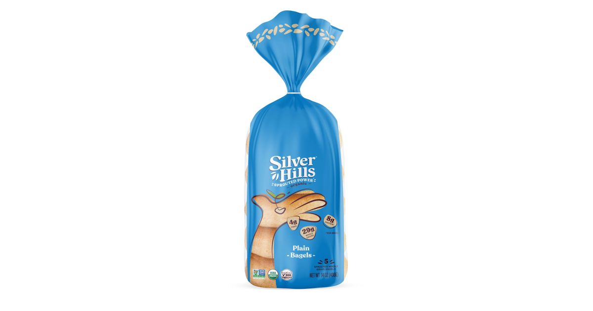 Silver Hills Bakery Bagels, Plain Sprouted, Frozen - Azure Standard