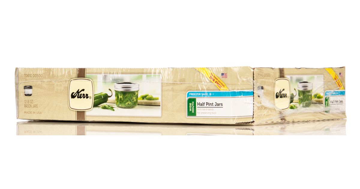 Kerr Canning Jars, Wide, 1/2 pint size Azure Standard