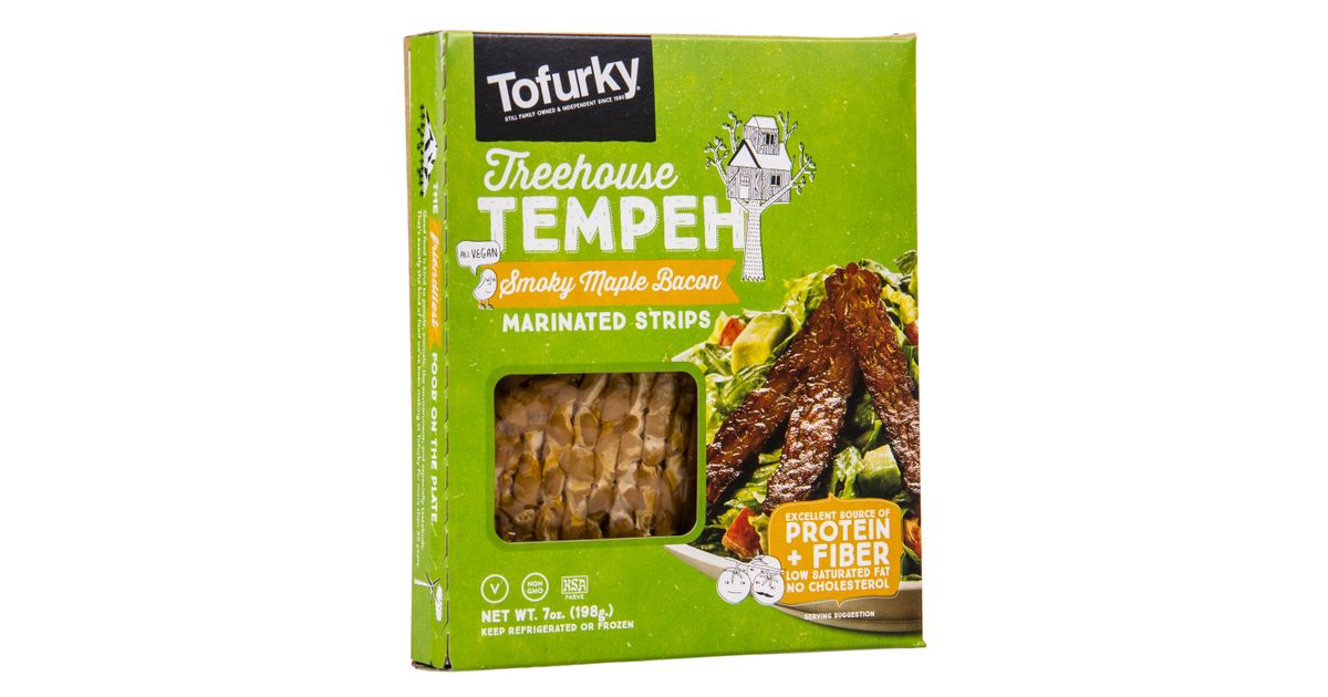 Tofurky Tempeh Strips, Marinated, Smokey Maple Bacon Azure Standard