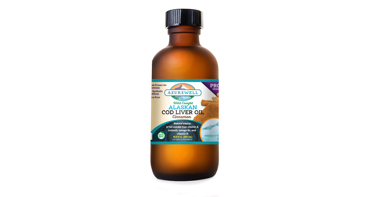 AzureWell Alaskan Cod Liver Oil, Cinnamon, Liquid - Azure Standard