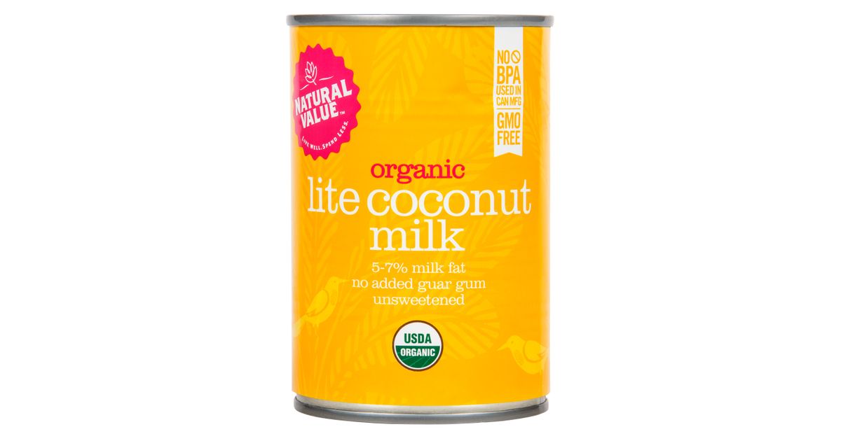 Natural Value Coconut Milk, Lite, Organic - Azure Standard