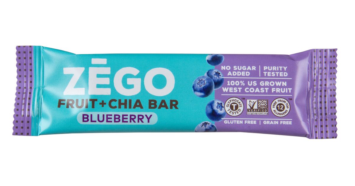 Zego Fruit + Chia Bar, Blueberry Azure Standard