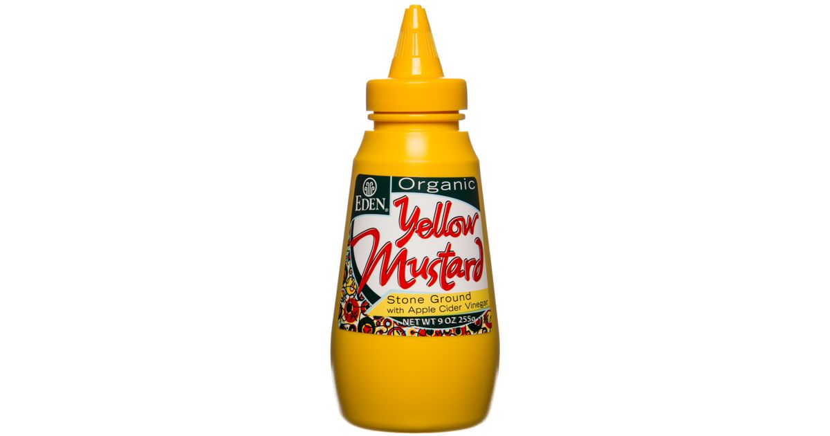 Eden Foods Yellow Mustard, Squeezable, Organic Azure Standard