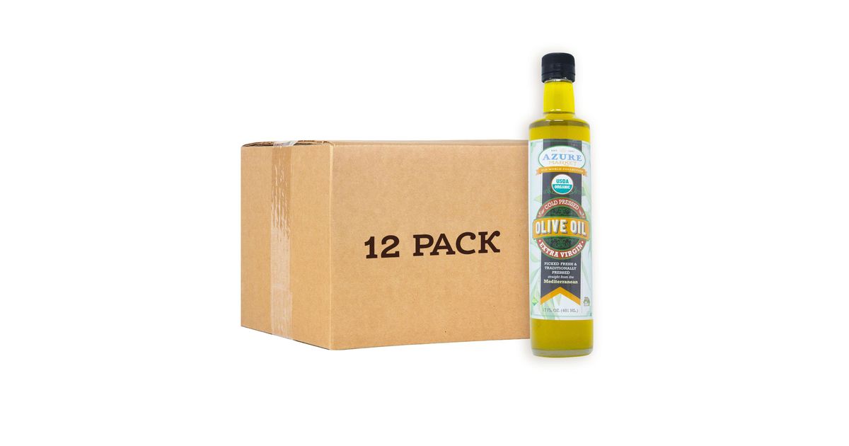 Azure Market Organics Olive Oil, Extra Virgin, Cold Pressed