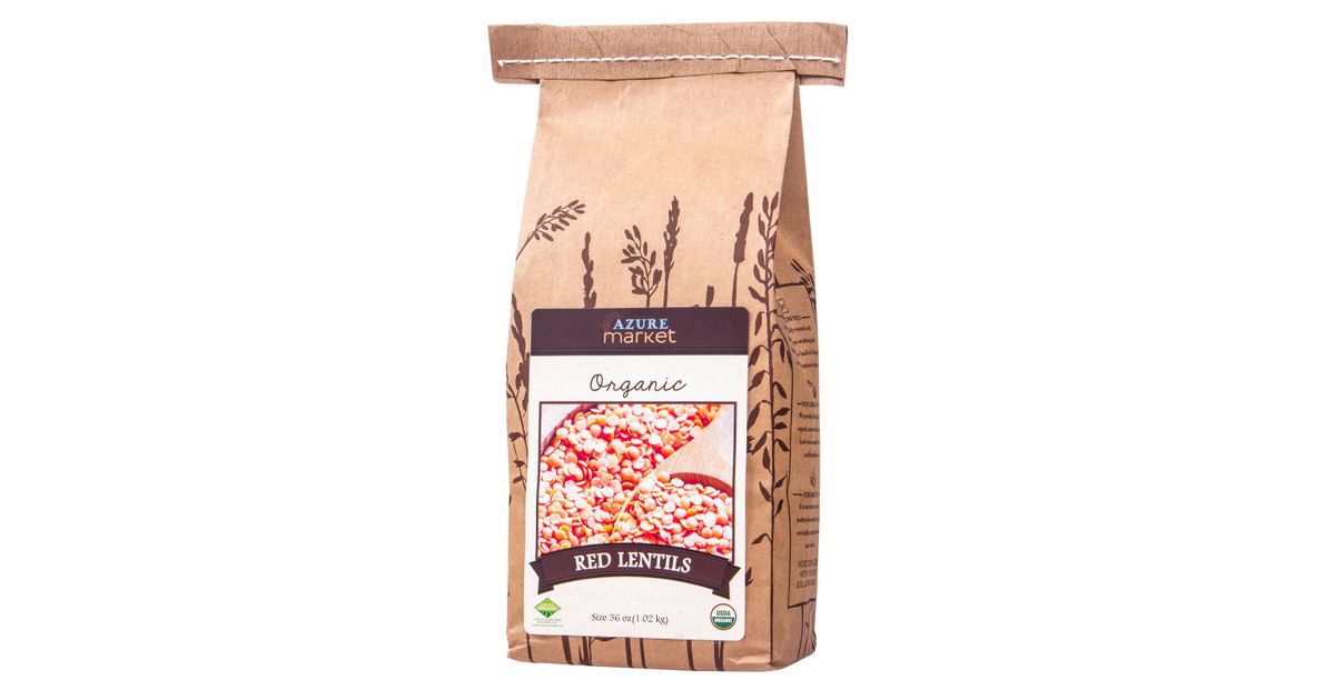 Azure Market Organics Lentils, Red, Organic - Azure Standard