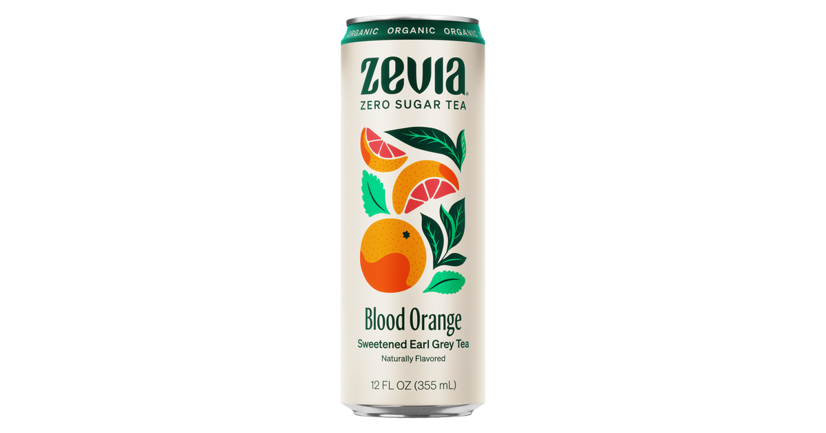 Zevia Tea Sweetened, Blood Orange, Organic Azure Standard