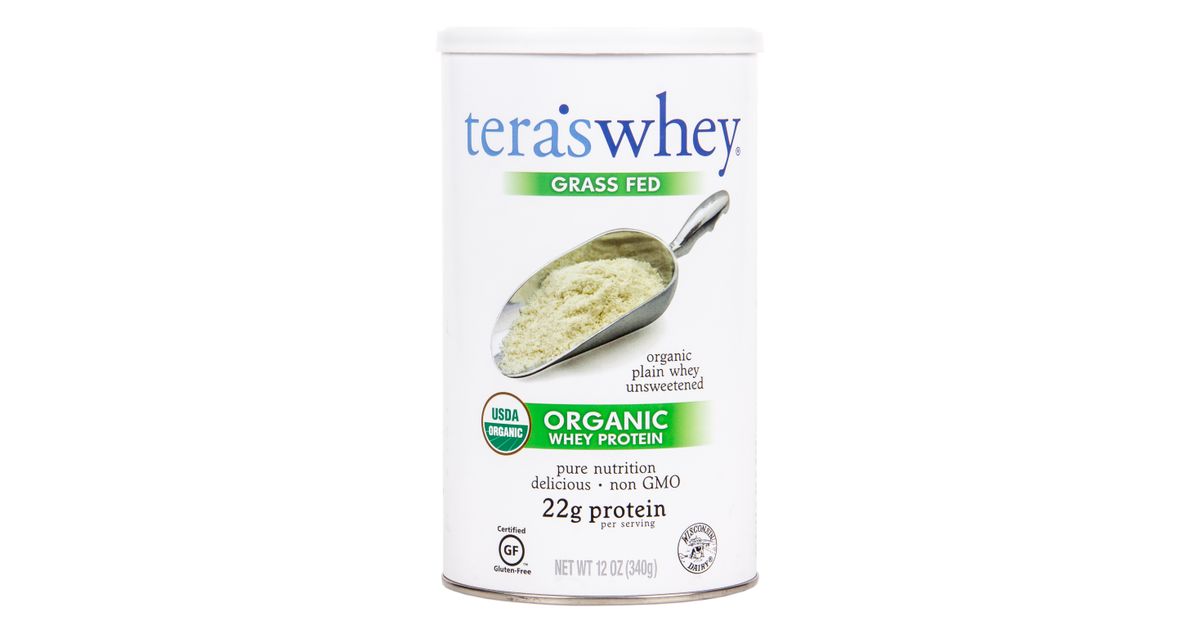 Tera's Whey Protein Powder, Grassfed, Plain, Unsweetened, Organic