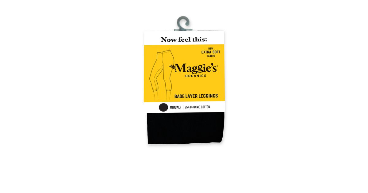 Maggie's Organics Leggings, Mid-Calf, Black, Medium, Organic - Azure  Standard