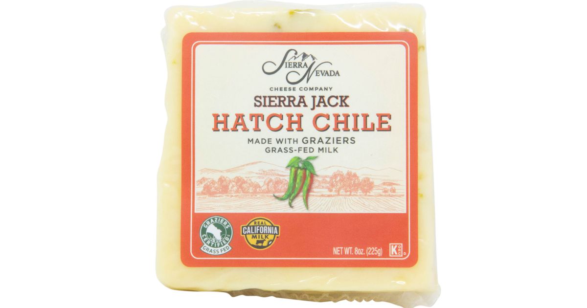 Sierra Nevada Cheese Company Cheese, Sierra Jack Hatch Chile, GrassFed Azure Standard