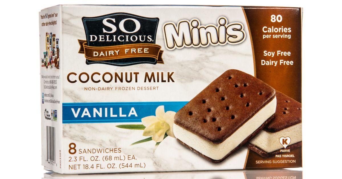 So Delicious Vanilla Coconut Milk Mini's Sandwich, Frozen Azure