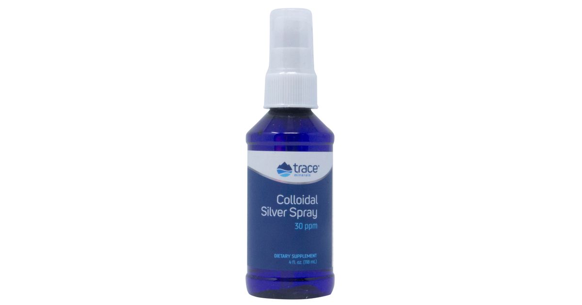 Trace Minerals Colloidal Silver Spray, 30ppm Azure Standard