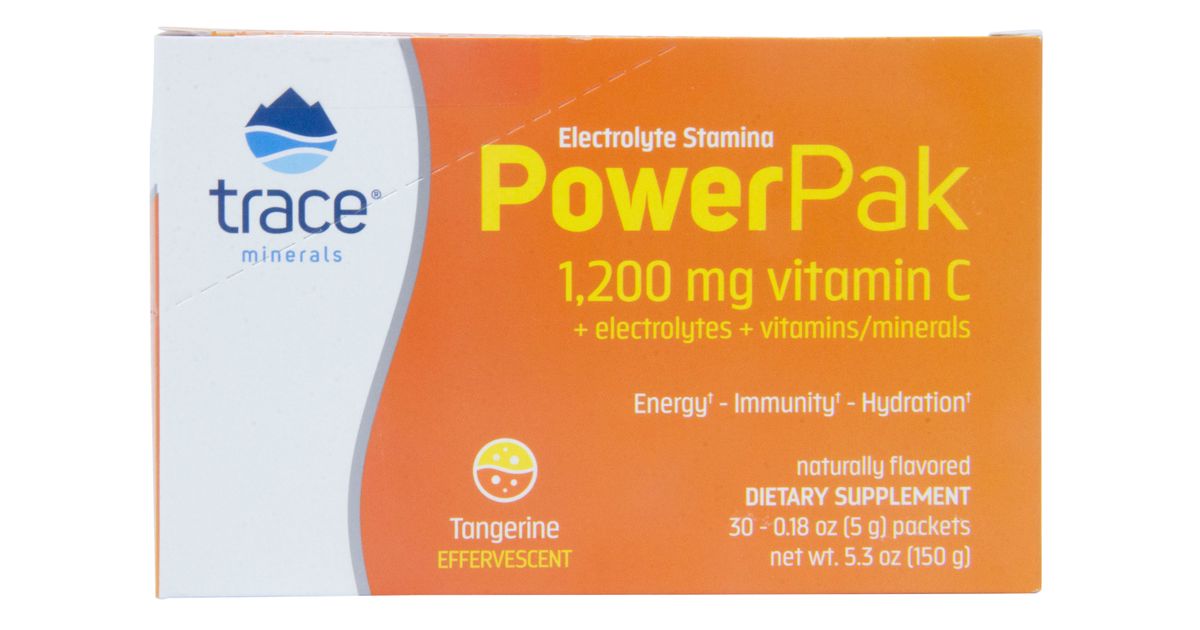 Trace Minerals Electrolyte Stamina Power Pak, Tangerine Azure Standard