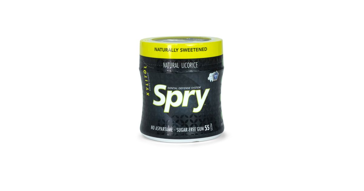 Spry Xylitol Gum, Licorice Azure Standard