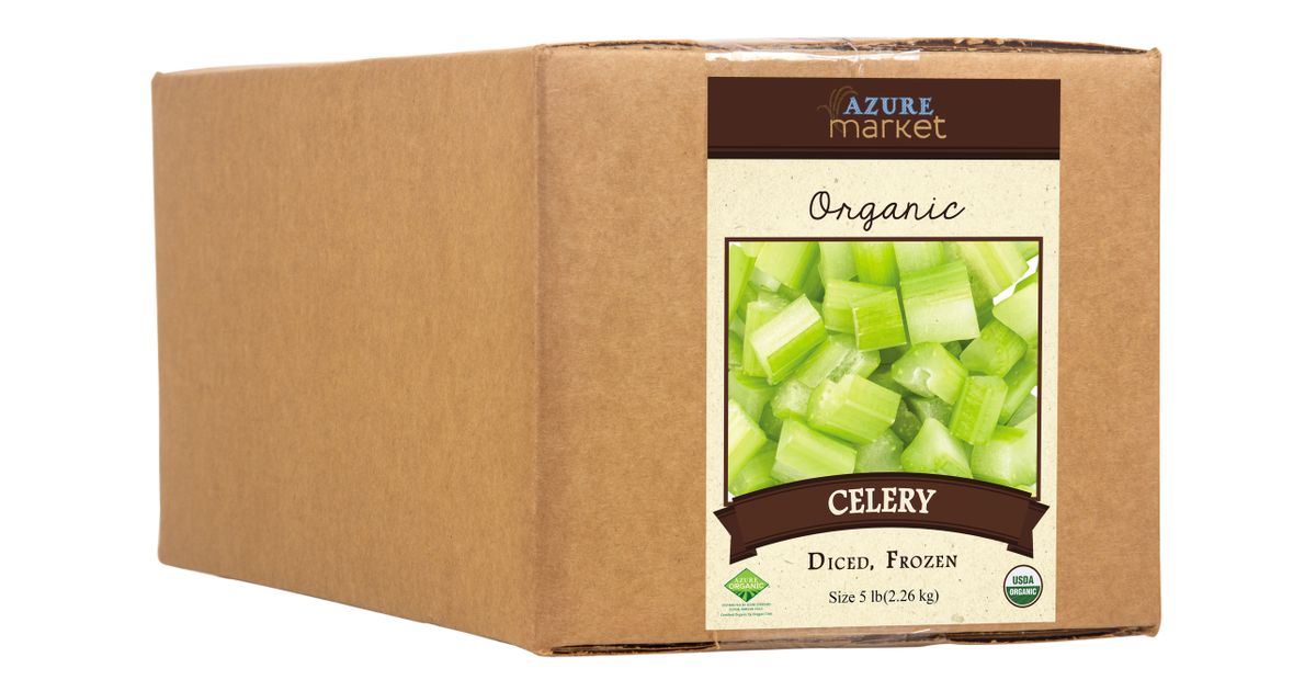Azure Market Organics Celery, Diced, Frozen, Organic - Azure Standard