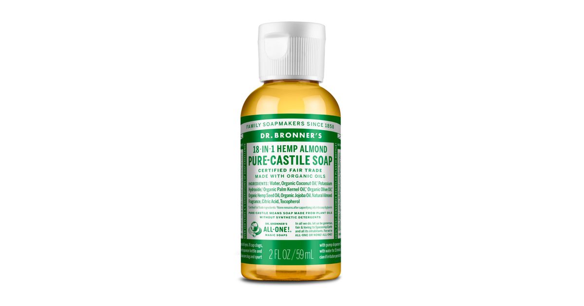 Dr Bronner Hemp Almond Pure Castile Soap, Organic - Azure Standard