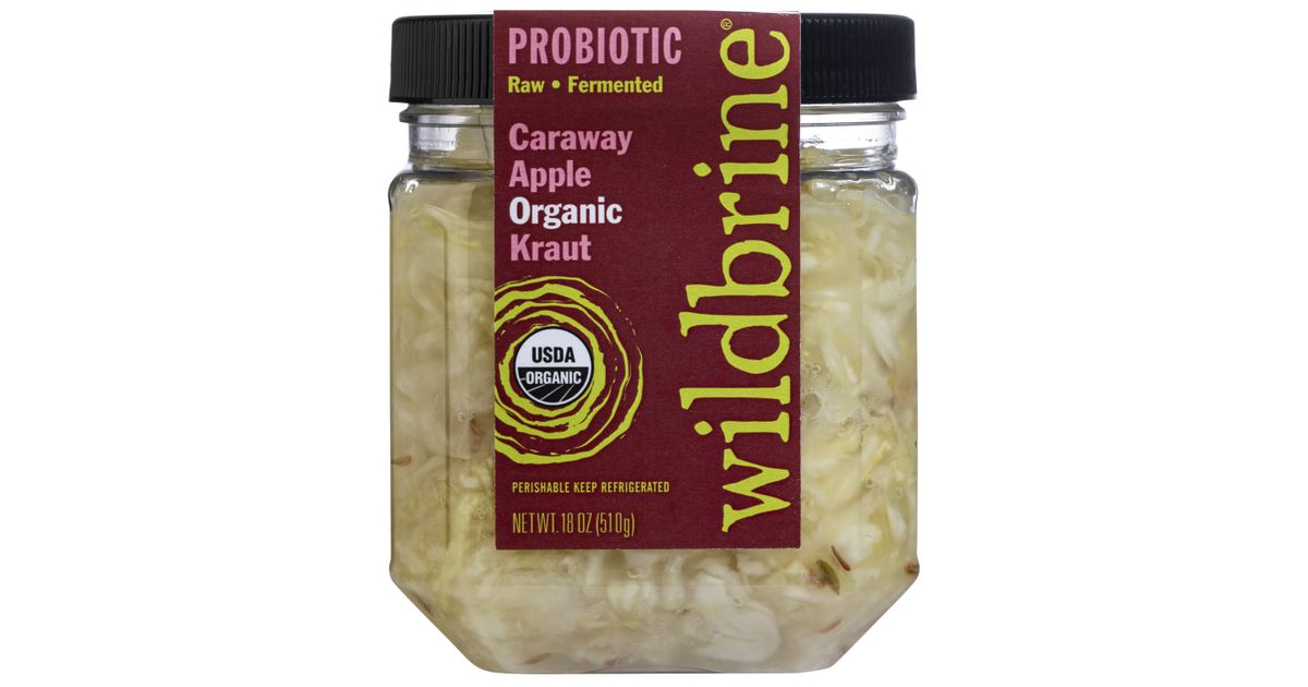 Wildbrine Sauerkraut, Caraway Apple Kraut, Organic Azure Standard