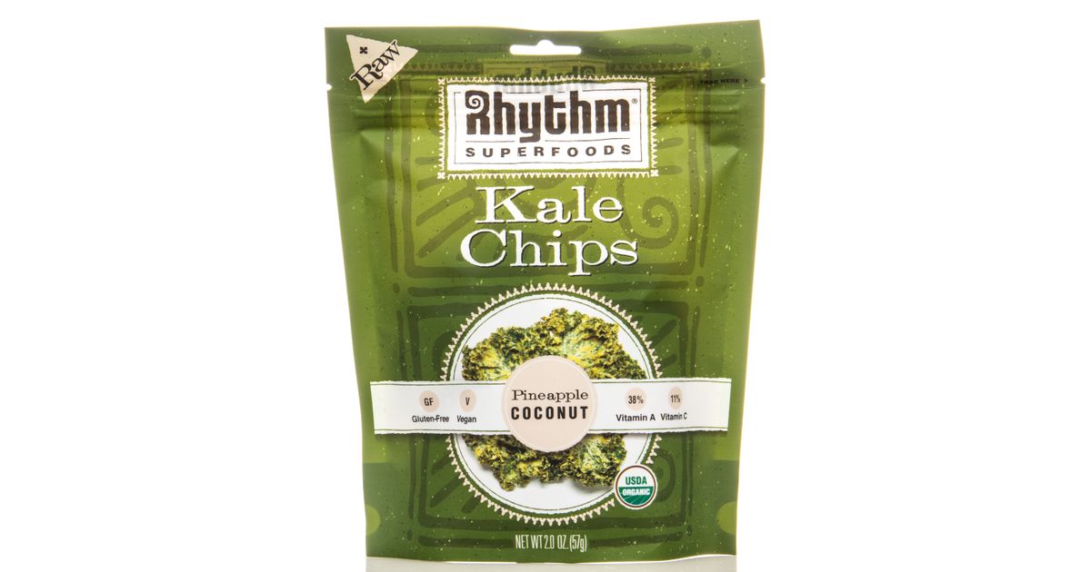 Rhythm Superfoods Kale Chips, Pineapple Coconut Azure Standard