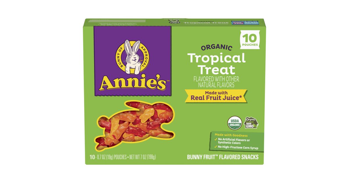 Annie's Fruit Snacks, Tropical, Organic Azure Standard
