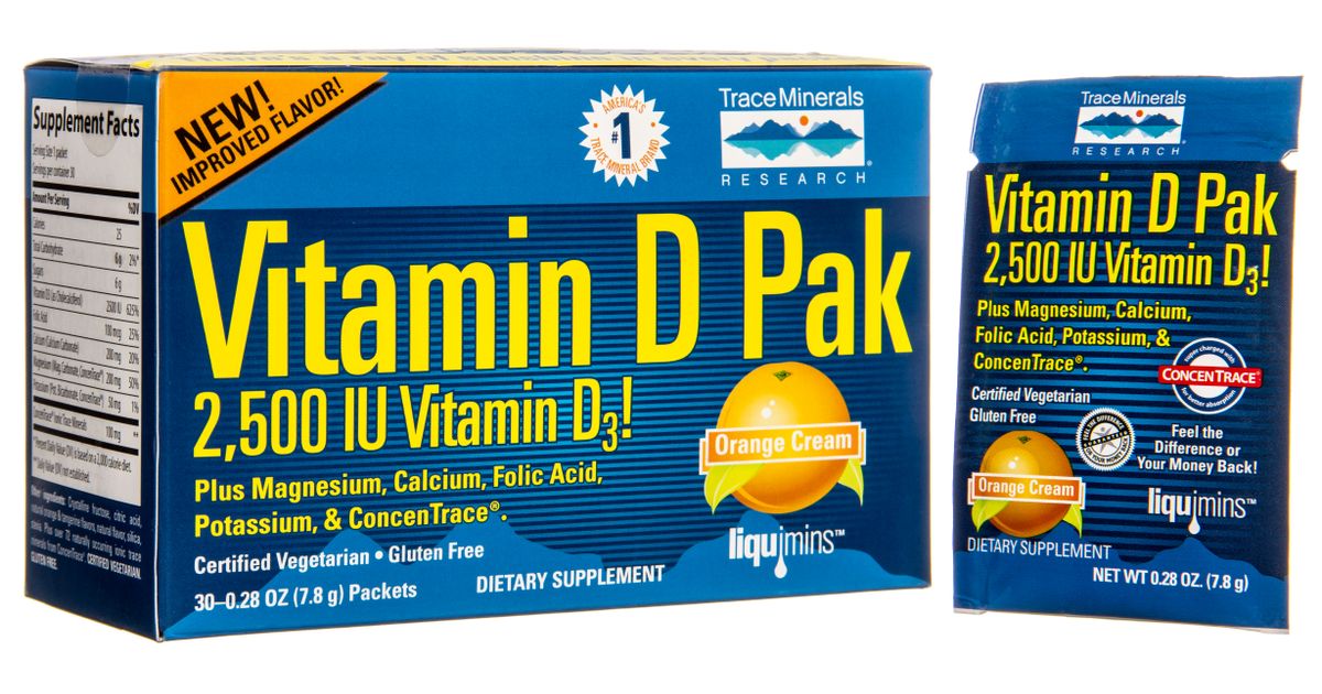 Trace Minerals Vitamin D Pak Orange Cream Azure Standard