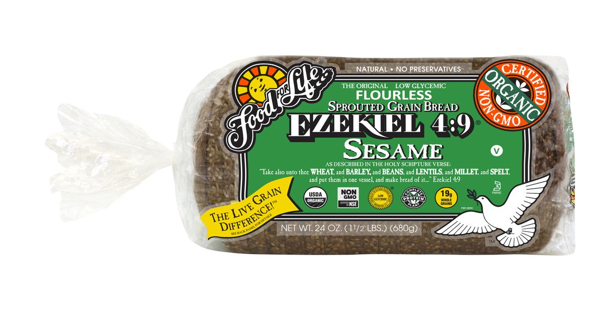 Food For Life Sesame Ezekiel Bread Frozen Organic