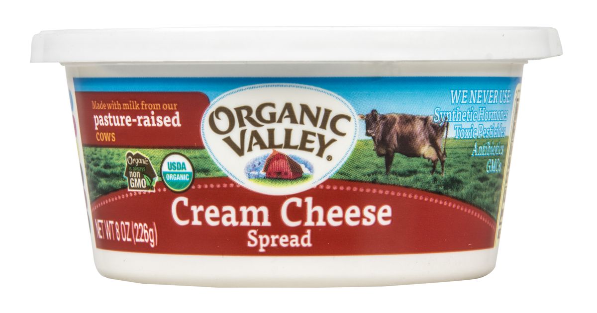 Organic Valley Cream Cheese, in Tub, Organic Azure Standard
