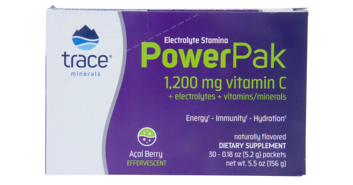 Trace Minerals Electrolyte Stamina Power Pak, Acai Azure Standard