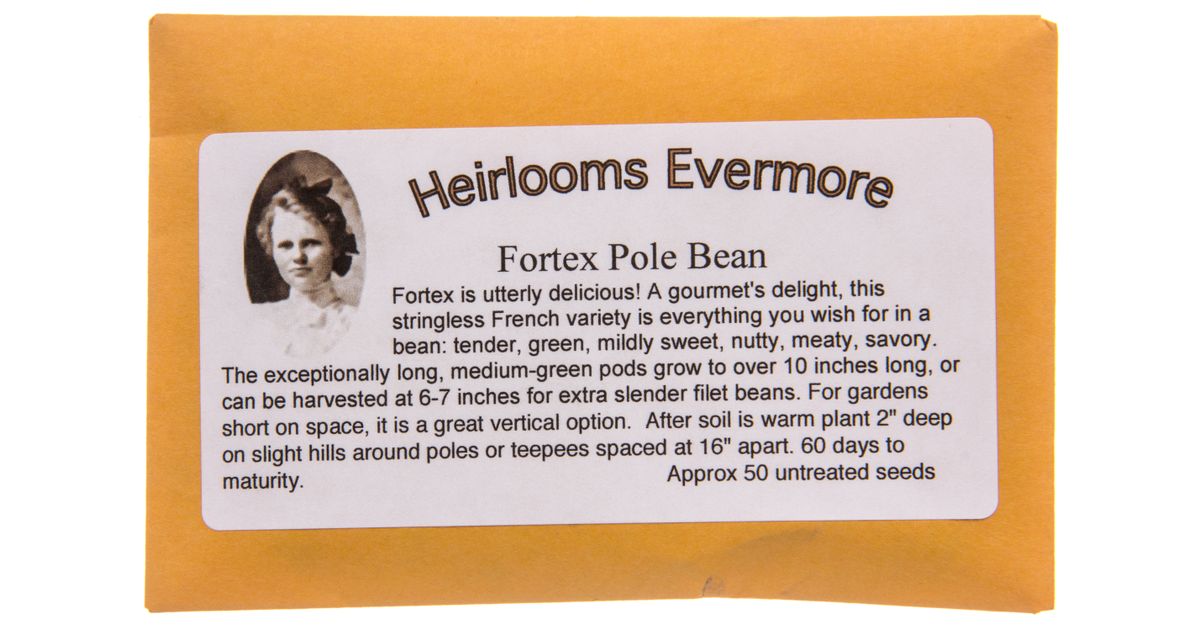 Heirlooms Evermore Fortex Pole Bean Azure Standard