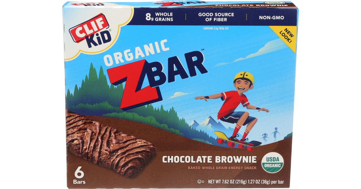 Clif Bar Clif Kid Z Bar, Chocolate Brownie, Organic Azure Standard