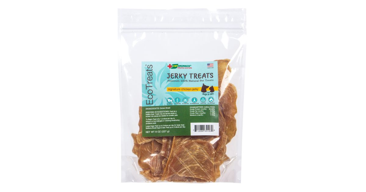 Vet Organics EcoTreats Chicken Jerky for Dogs & Cats Azure Standard