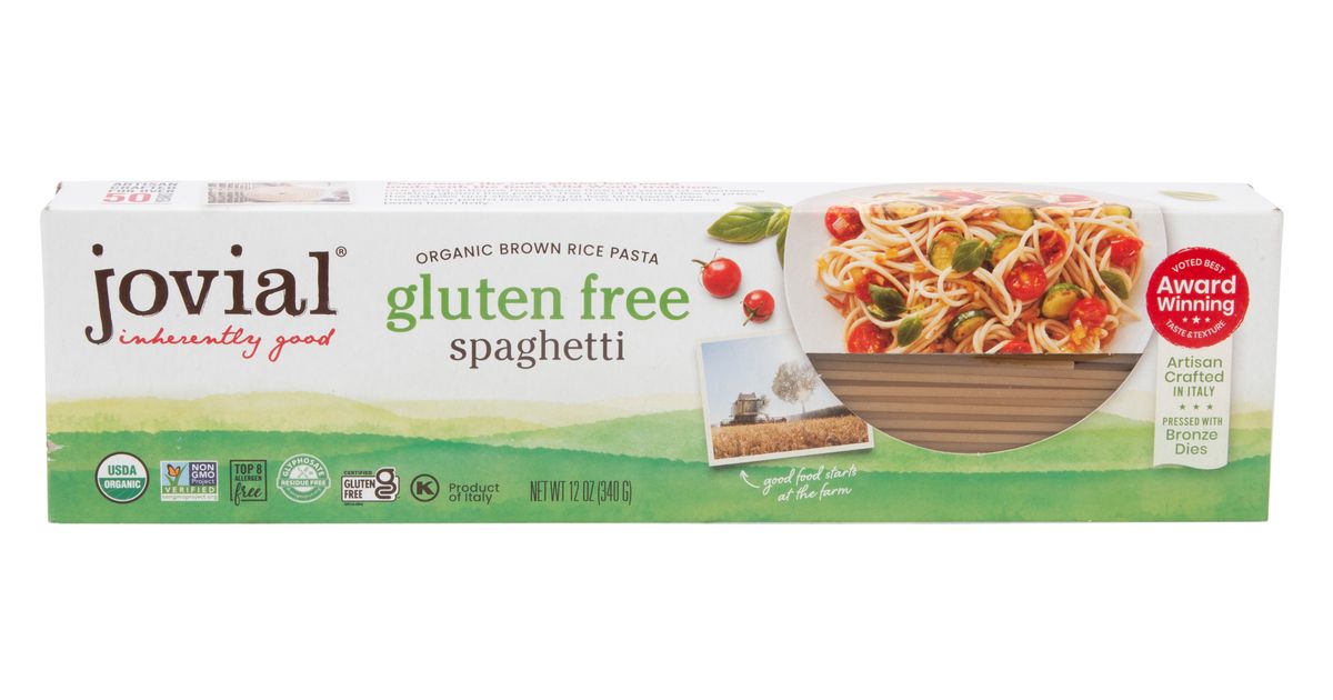 Jovial Foods Pasta, Brown Rice, Spaghetti, GF, Organic Azure Standard